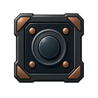 unlabelled button, normal state