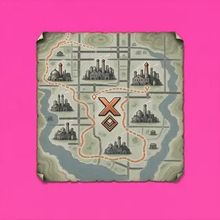 treasure map, rare accent design