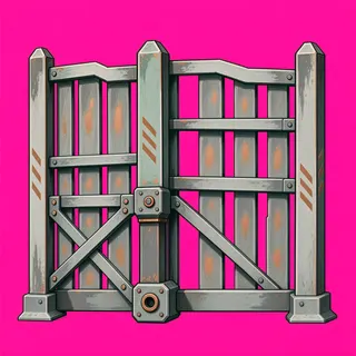 fence corner, intact