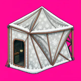 frosted tent