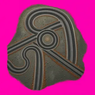 wheel tracks, irregular arrangement