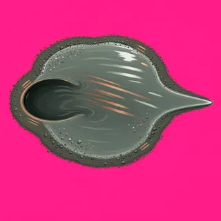 shallow puddle, elongated arrangement