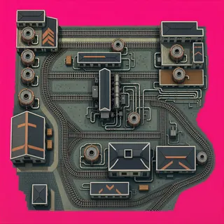 wheel tracks, dense arrangement