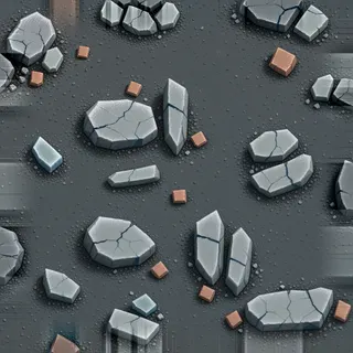 frosted fine rubble