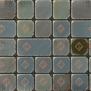 weathered flat paving
