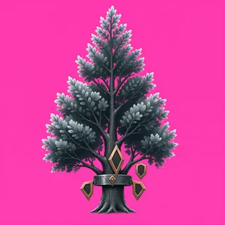 frosted tall shrub