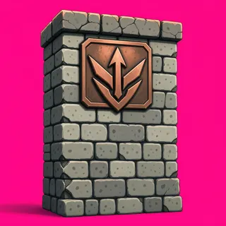clean stone wall section