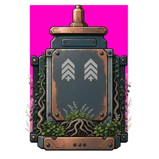 wall end cap, overgrown