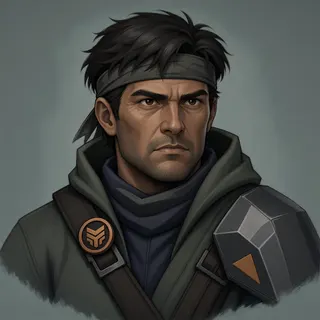original adult caretaker, determined expression
