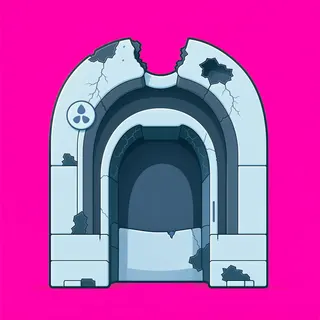 support arch, damaged