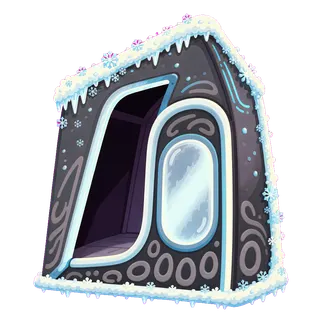 frosted tent