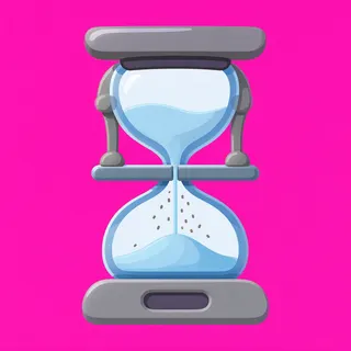 hourglass, plain design