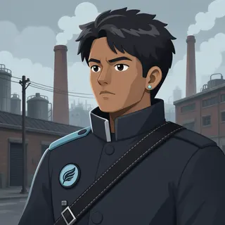 original adult messenger, determined expression