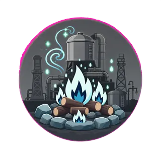 campfire, rare accent design