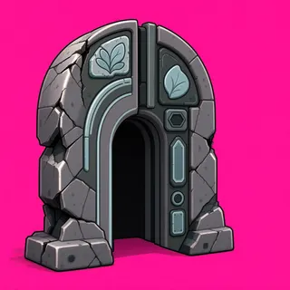 damaged archway