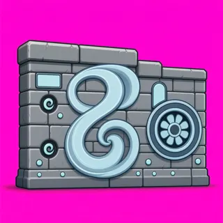 clean stone wall section