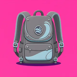 backpack, ornate design