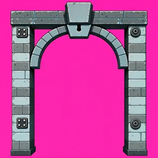 support arch, weathered