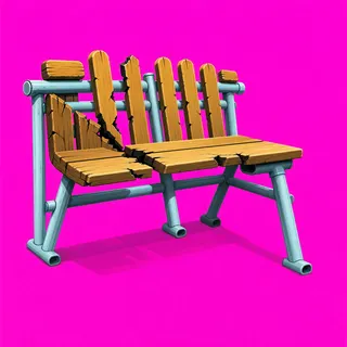 damaged bench