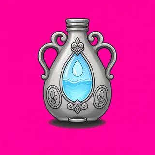 water flask, ornate design