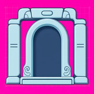 door frame, intact