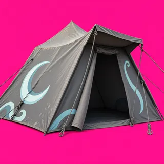 weathered tent