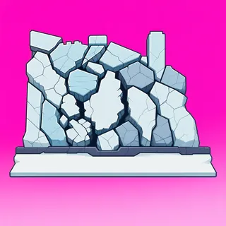 cliff face, damaged