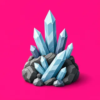 weathered crystal cluster