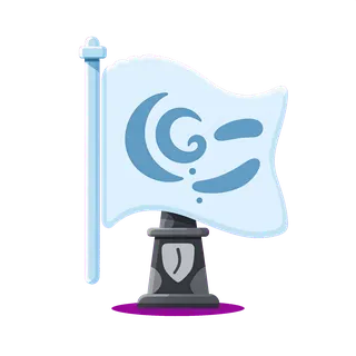 checkpoint flag, rare accent design