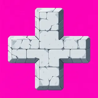 wall cross junction, weathered
