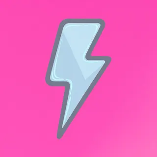 lightning bolt, plain design