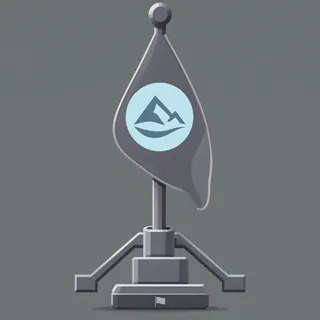 checkpoint flag, plain design