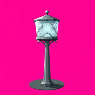 frosted lantern post