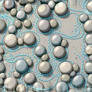 clean river pebbles