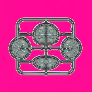 wheel tracks, dense arrangement