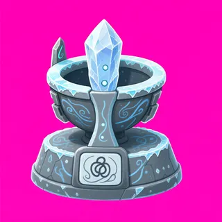 frosted relic pedestal