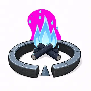 clean campfire ring