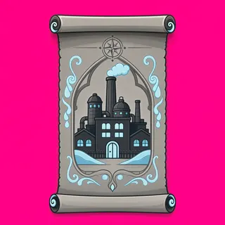 quest scroll, ornate design