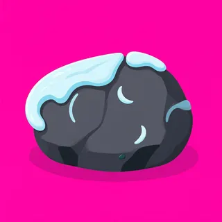 frosted small rock