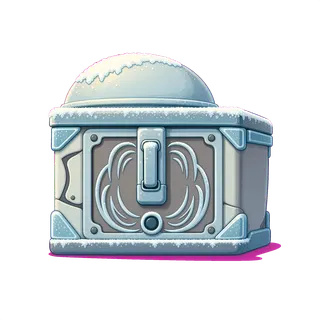 frosted storage chest