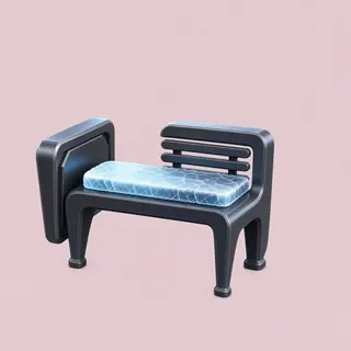 frosted bench