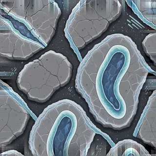 frosted rough stone floor