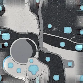damaged dusty asphalt
