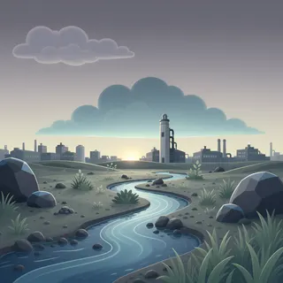 resource clearing at dusk