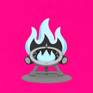 campfire, ornate design