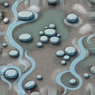 frosted fine rubble