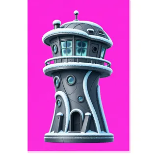 frosted watchtower