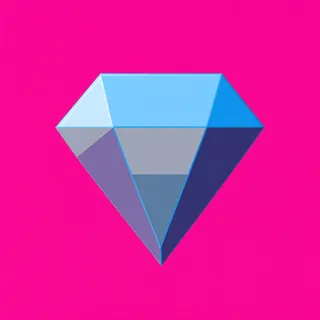 gem, plain design