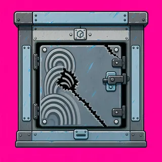 door locked, damaged
