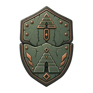 shield, rare accent design